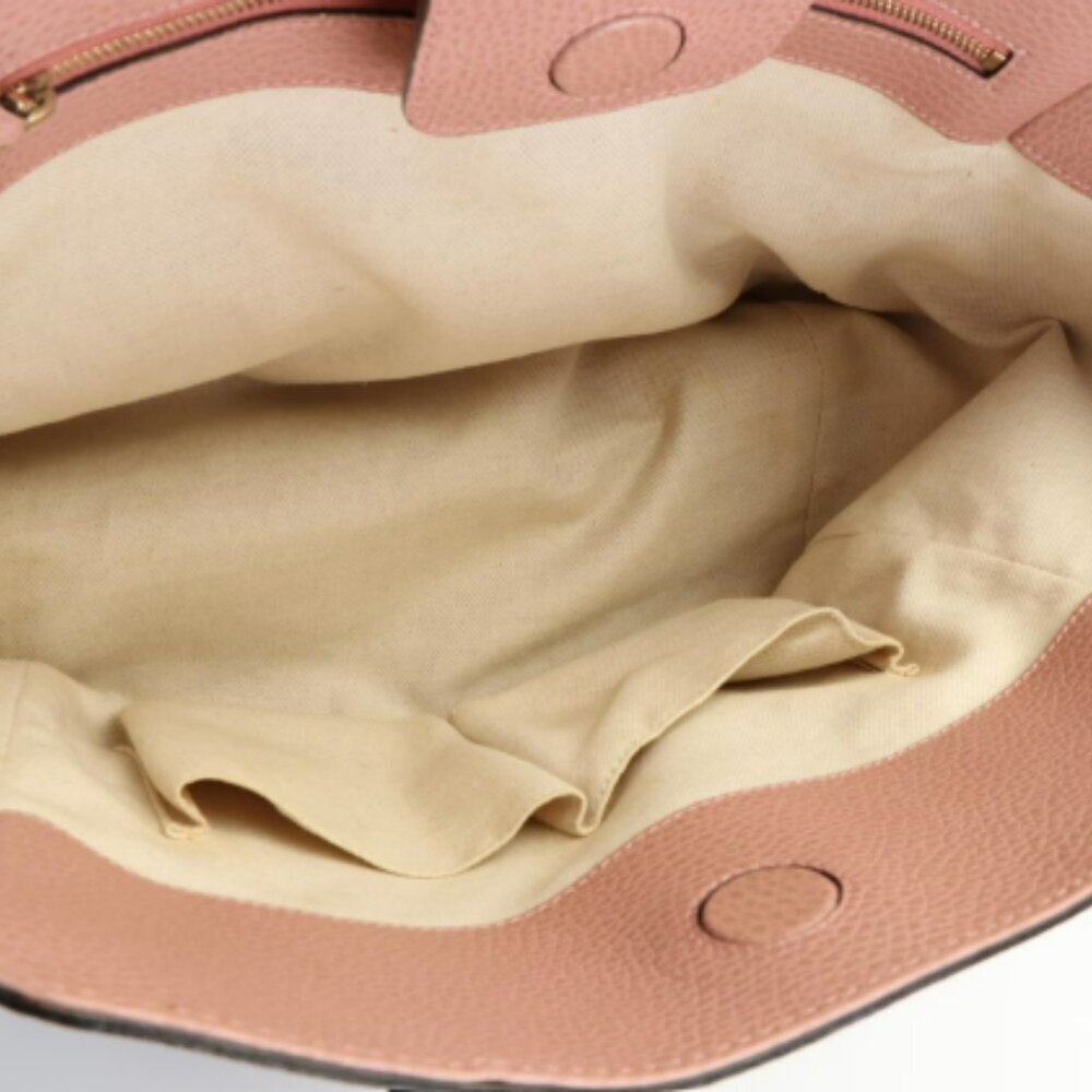 Gucci Swing Tote in Brown Grained Leather - Picture 9 of 9